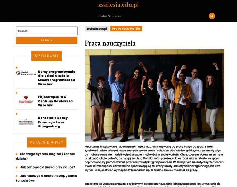 Zssilesia.edu.pl thumbnail