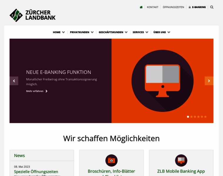 Zuercherlandbank.ch thumbnail