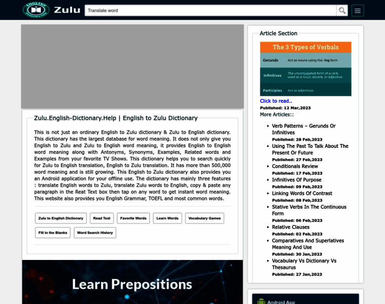 Zulu.english-dictionary.help thumbnail