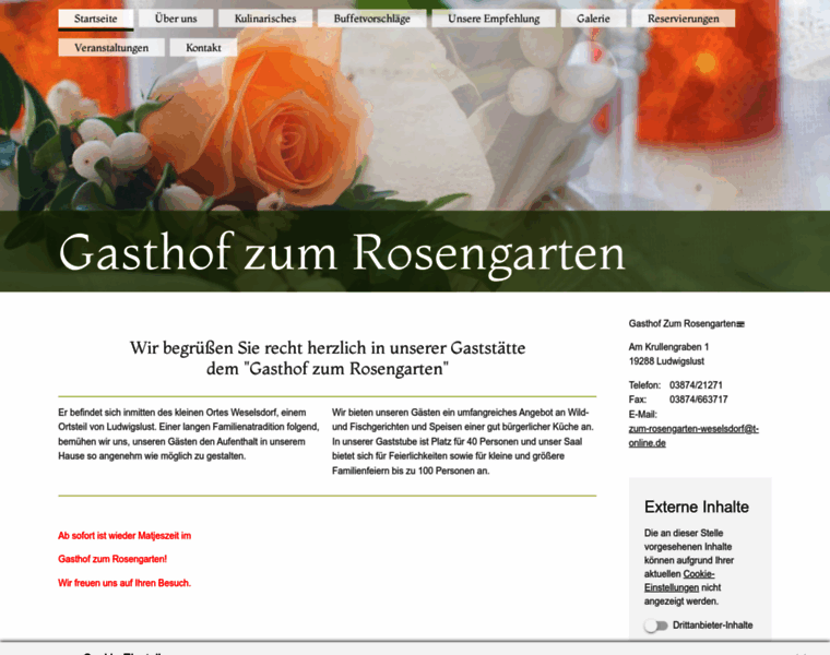 Zum-rosengarten-weselsdorf.de thumbnail