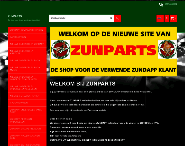 Zunparts.nl thumbnail