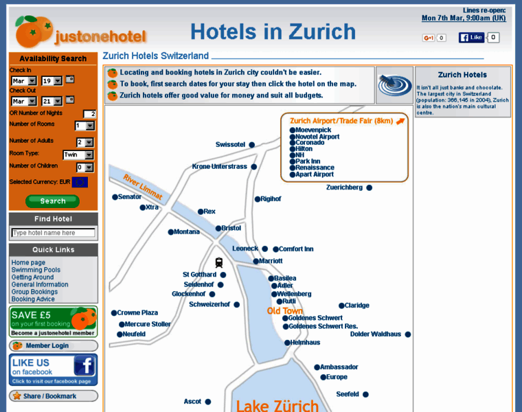 Zurichhotels.co.uk thumbnail