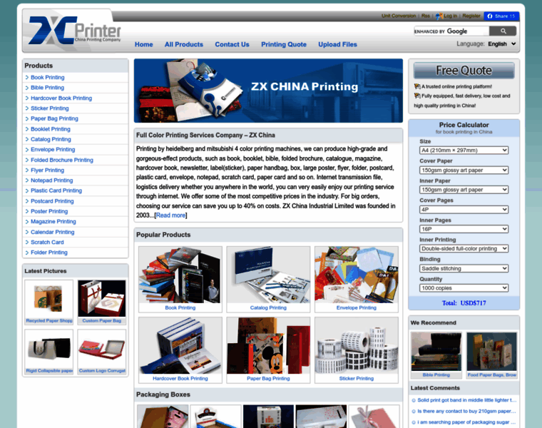 Zxprinter.com thumbnail