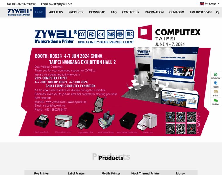 Zywell.com thumbnail