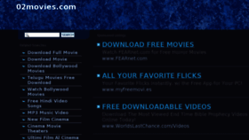 What 02movies.com website looked like in 2013 (11 years ago)