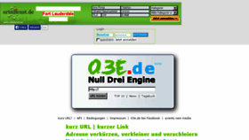 What 03e.de website looked like in 2014 (9 years ago)