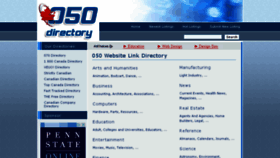 What 050.ca website looked like in 2015 (9 years ago)