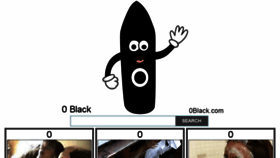 What 0black.com website looked like in 2015 (8 years ago)
