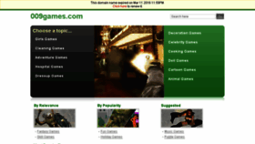 What 009games.com website looked like in 2016 (8 years ago)