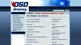 What 050.ca website looked like in 2016 (8 years ago)