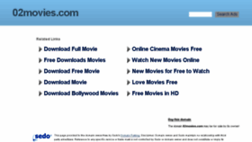 What 02movies.com website looked like in 2016 (8 years ago)