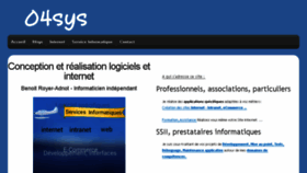 What 04sys.fr website looked like in 2016 (8 years ago)