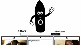 What 0black.com website looked like in 2016 (7 years ago)