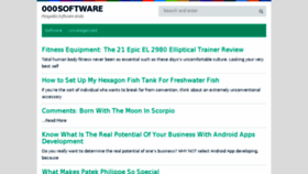 What 000software.com website looked like in 2016 (7 years ago)