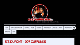 What 007collector.com website looked like in 2016 (7 years ago)