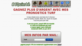 What 01quinte.fr website looked like in 2017 (7 years ago)