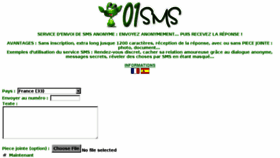 What 01sms.com website looked like in 2018 (6 years ago)