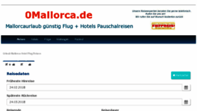 What 0mallorca.de website looked like in 2018 (6 years ago)