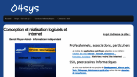 What 04sys.fr website looked like in 2018 (5 years ago)