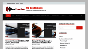 What 0textbooks.com website looked like in 2018 (5 years ago)