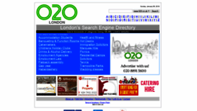 What 020.co.uk website looked like in 2019 (5 years ago)