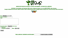 What 01sms.com website looked like in 2019 (4 years ago)