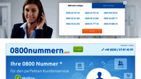 What 0800nummern.com website looked like in 2019 (4 years ago)