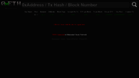 What 0xeth.com website looked like in 2019 (4 years ago)