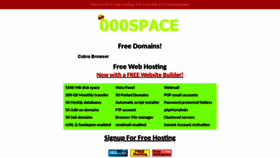 What 000space.com website looked like in 2020 (3 years ago)