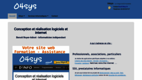 What 04sys.fr website looked like in 2020 (3 years ago)