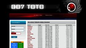 What 007toto.com website looked like in 2020 (3 years ago)