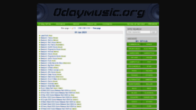 What 0daymusic.org website looked like in 2021 (3 years ago)