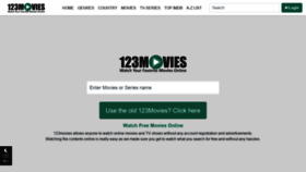 What 0123movie.net website looked like in 2021 (3 years ago)