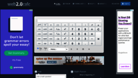 What 0calc.com website looked like in 2021 (3 years ago)