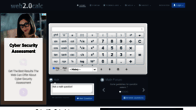 What 0calc.com website looked like in 2022 (2 years ago)