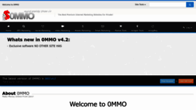 What 0mmo.net website looked like in 2022 (1 year ago)
