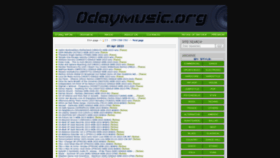What 0daymusic.org website looked like in 2023 (1 year ago)
