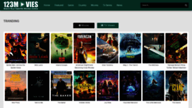 What 0123movie.me website looked like in 2023 (This year)