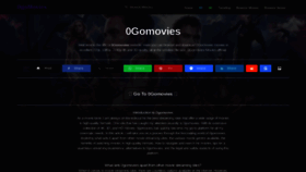 What 0gomovies-official.site website looks like in 2024 