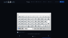 What 0calc.com website looked like in 2024 (1 year ago)