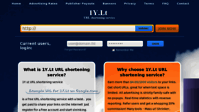 What 1y.lt website looked like in 2011 (12 years ago)