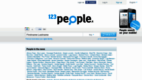 What 123people.it website looked like in 2012 (12 years ago)