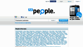 What 123people.at website looked like in 2012 (12 years ago)