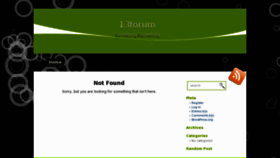 What 13forum.com website looked like in 2012 (12 years ago)