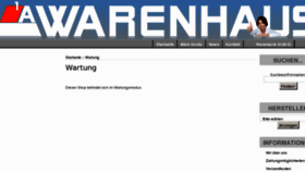 What 1awarehouse.de website looked like in 2012 (12 years ago)