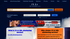 What 1y.lt website looked like in 2012 (11 years ago)