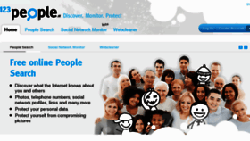 What 123people.at website looked like in 2013 (11 years ago)