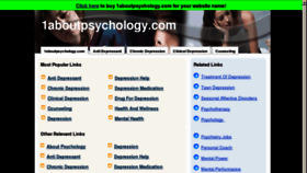 What 1aboutpsychology.com website looked like in 2013 (10 years ago)