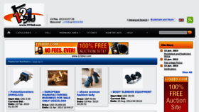 What 121bid.com website looked like in 2013 (10 years ago)