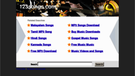 What 123songs.com website looked like in 2013 (11 years ago)